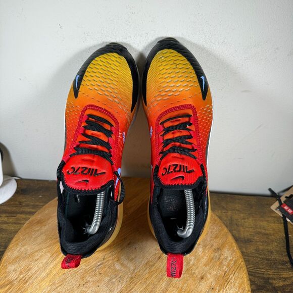Nike Air Max 270 Sunset 2022 Men's Size 10 University Red Gold Shoe DQ7625-600 - Picture 7 of 9